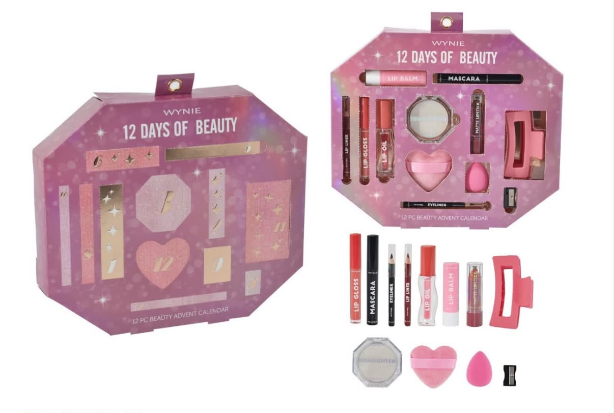 Calendario de Belleza 12 Days of Beauty Wynie: Maquillaje y Accesorios